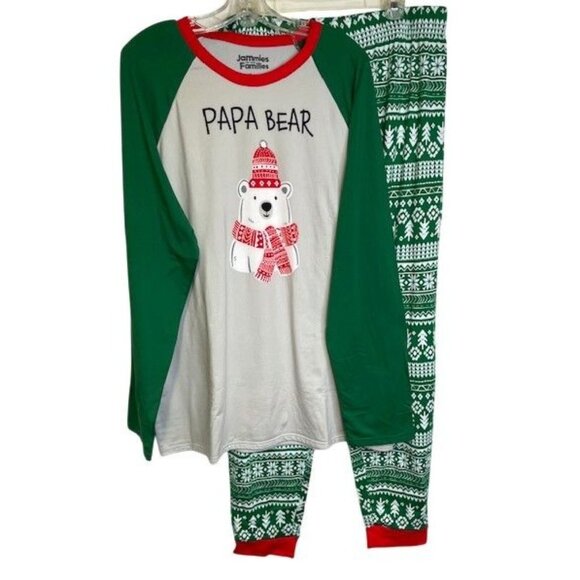 Men's Jammies Papa Bear Pajama Set LARGE TALL (9191) - Picture 1 of 9